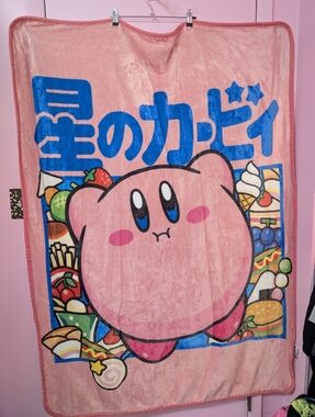 Nintendo Kirby Video Game Throw Blanket